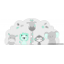 5 Jungle dieren op wolk achterbord (naam optioneel) -grijs met te kiezen kleur (118x58cm)